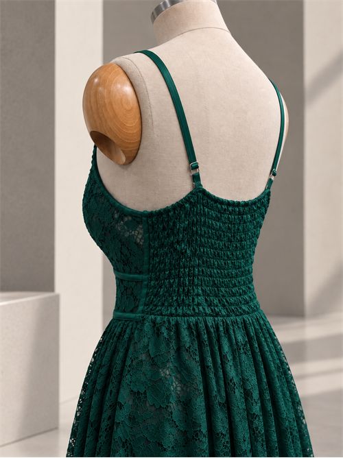 Abito bonton pizzo G FOR GIULSIE | LUX045VERDE BOTTIGLIA